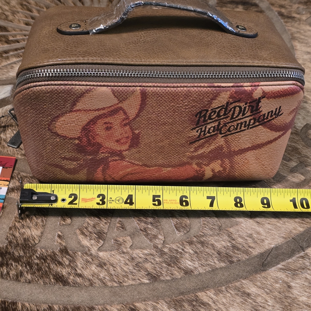Red Dirt Hat Company Dome Vintage Cowgirl Cosmetic Pouch - Picture 8 of 14